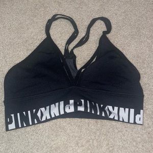 Victoria’s Secret PINK black sports bra, AS
